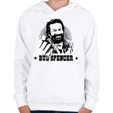 PRINTFASHION Bud Spencer öklös póló - Gyerek kapucnis pulóver - Fehér gyerek pulóver, kardigán