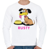 PRINTFASHION Bud Spencer Rusty - Férfi pulóver - Fehér