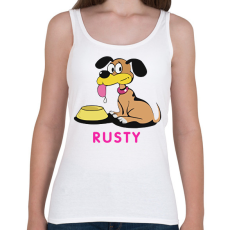 PRINTFASHION Bud Spencer Rusty - Női atléta - Fehér