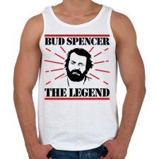 PRINTFASHION Bud Spencer - The legend - Férfi atléta - Fehér atléta, trikó