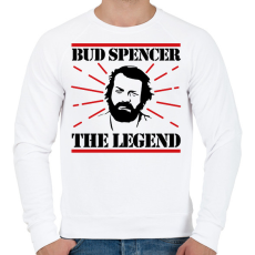 PRINTFASHION Bud Spencer - The legend - Férfi pulóver - Fehér