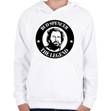 PRINTFASHION Bud spencer the legend - Gyerek kapucnis pulóver - Fehér