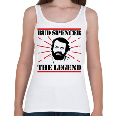 PRINTFASHION Bud Spencer - The legend - Női atléta - Fehér