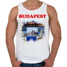 PRINTFASHION Budapest - Férfi atléta - Fehér