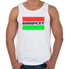 PRINTFASHION BUDAPEST - Férfi atléta - Fehér atléta, trikó