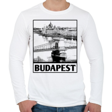 PRINTFASHION Budapest  - Férfi hosszú ujjú póló - Fehér férfi póló