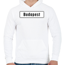 PRINTFASHION budapest - Férfi kapucnis pulóver - Fehér férfi pulóver, kardigán