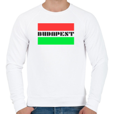 PRINTFASHION BUDAPEST - Férfi pulóver - Fehér