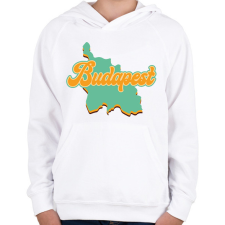 PRINTFASHION Budapest - Gyerek kapucnis pulóver - Fehér gyerek pulóver, kardigán