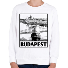 PRINTFASHION Budapest  - Gyerek pulóver - Fehér gyerek pulóver, kardigán