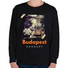 PRINTFASHION BUDAPEST - Gyerek pulóver - Fekete gyerek pulóver, kardigán