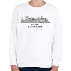 PRINTFASHION Budapest Hungary - Gyerek pulóver - Fehér