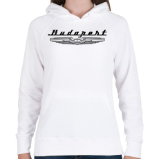 PRINTFASHION budapest-ikarus-black - Női kapucnis pulóver - Fehér