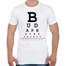 PRINTFASHION budapest-latasteszt - Férfi póló - Fehér férfi póló