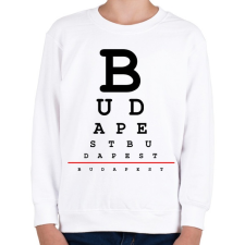 PRINTFASHION budapest-latasteszt - Gyerek pulóver - Fehér gyerek pulóver, kardigán