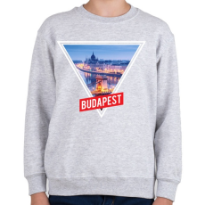 PRINTFASHION Budapest Minta - Gyerek pulóver - Sport szürke