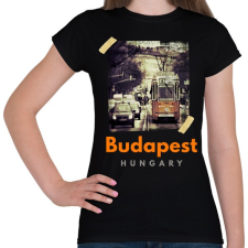 PRINTFASHION BUDAPEST - Női póló - Fekete női póló