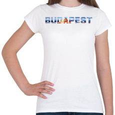 PRINTFASHION Budapest sima - Női póló - Fehér