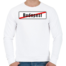 PRINTFASHION budapest-vege - Férfi pulóver - Fehér