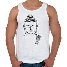PRINTFASHION buddha - Férfi atléta - Fehér