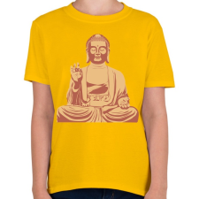 PRINTFASHION Buddha - Gyerek póló - Sárga gyerek póló
