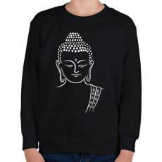 PRINTFASHION buddha - Gyerek pulóver - Fekete