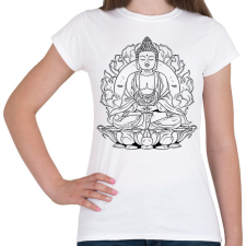 PRINTFASHION buddha - Női póló - Fehér női póló