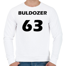 PRINTFASHION BULDOZER 63 Fekete - Férfi pulóver - Fehér férfi pulóver, kardigán