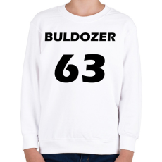 PRINTFASHION BULDOZER 63 Fekete - Gyerek pulóver - Fehér