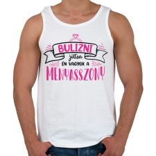 PRINTFASHION Bulizni jöttem - Menyasszon (black) - Férfi atléta - Fehér atléta, trikó