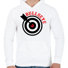 PRINTFASHION Bull - Férfi kapucnis pulóver - Fehér