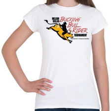 PRINTFASHION Bull Riding Hall of Fame Professional Bull Riders - Női póló - Fehér női póló