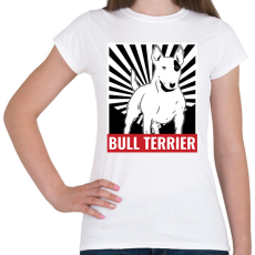 PRINTFASHION Bull Terrier - Női póló - Fehér