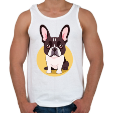 PRINTFASHION bulldog - Férfi atléta - Fehér atléta, trikó