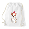 PRINTFASHION Bulldog karácsony - Sportzsák, Tornazsák - Fehér