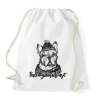 PRINTFASHION bulldog karácsonyt - Sportzsák, Tornazsák - Fehér