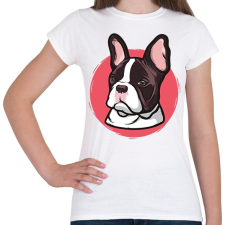 PRINTFASHION Bulldog - Női póló - Fehér női póló