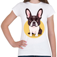PRINTFASHION bulldog - Női póló - Fehér női póló