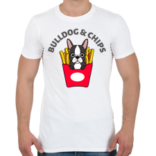 PRINTFASHION BULLDOGCHIPS - Férfi póló - Fehér férfi póló