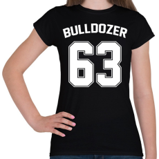 PRINTFASHION Bulldozer 63 - Női póló - Fekete