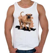 PRINTFASHION Bullmastiff - Férfi atléta - Fehér atléta, trikó