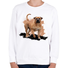 PRINTFASHION Bullmastiff - Gyerek pulóver - Fehér