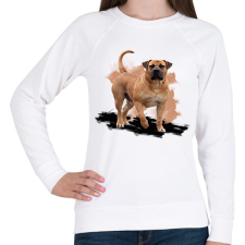 PRINTFASHION Bullmastiff - Női pulóver - Fehér női pulóver, kardigán
