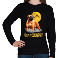PRINTFASHION bullmastiff - Női pulóver - Fekete női pulóver, kardigán