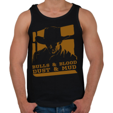 PRINTFASHION Bulls & Blood - Férfi atléta - Fekete