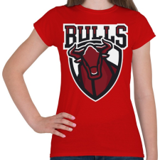 PRINTFASHION Bulls - Női póló - Piros női póló