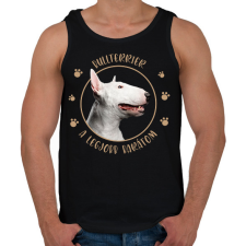 PRINTFASHION Bullterrier - Legjobb barát - Férfi atléta - Fekete atléta, trikó