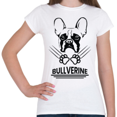 PRINTFASHION Bullverine - Női póló - Fehér