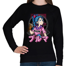 PRINTFASHION Bulma - Női pulóver - Fekete női pulóver, kardigán