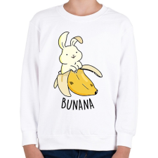 PRINTFASHION Bunana - Gyerek pulóver - Fehér gyerek póló